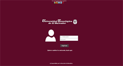 Desktop Screenshot of portal.utec.edu.sv