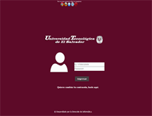 Tablet Screenshot of portal.utec.edu.sv