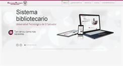Desktop Screenshot of biblioteca.utec.edu.sv